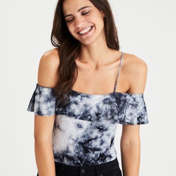 American Eagle Outfitters Tops - American Eagle AE Off-the-Shoulder Bodysuit